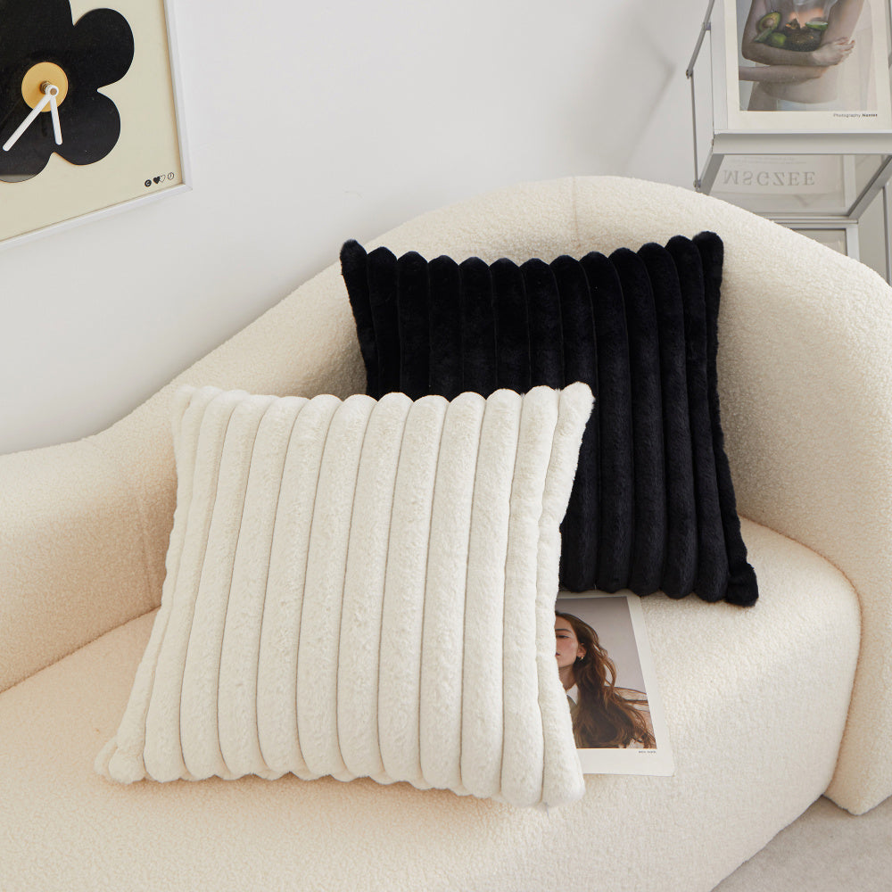 Pack of 1 Polyester Blend Square Throw Pillow & 450g Insert reversible sides, removable cover size 18x18 inch