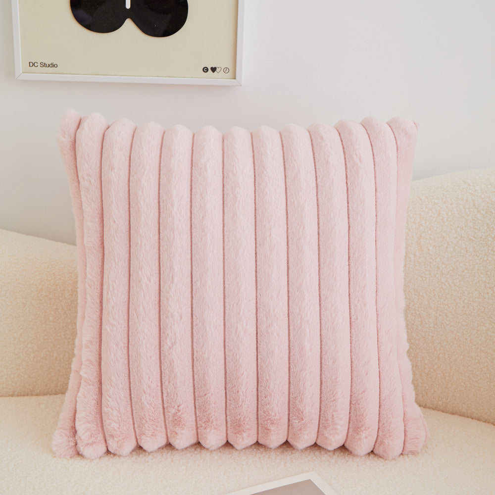 Pack of 2 Polyester Blend Square Throw Pillows & 450g Insert reversible sides, removable cover size 18x18 inch