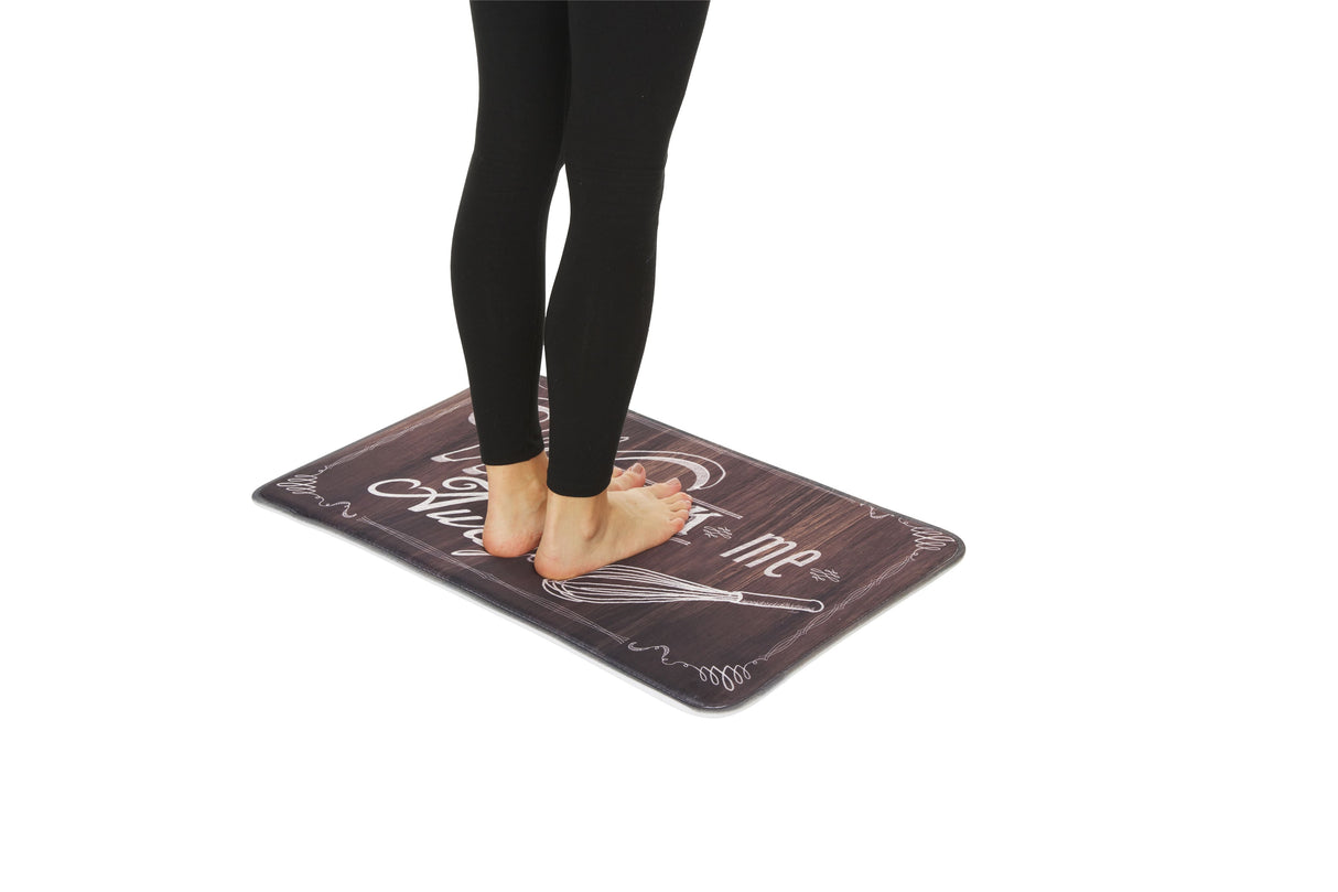 J&V Textiles Relax Series 20"x30" Antifatigue Kitchen Mat (Whisk Me Away)