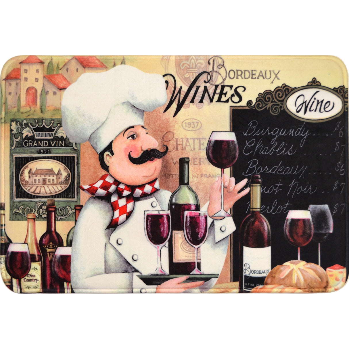 J&V Textiles Relax Series 20x30 Antifatigue Kitchen Mat