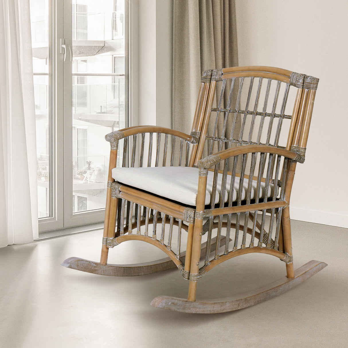 Swayze-Bohemian-Farmhouse-Woven-Rattan/Wood-Rocking-Chair-Rocking-Chairs