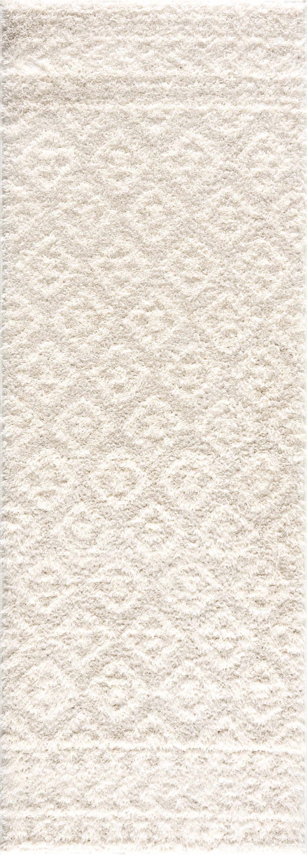 Eivin Cream Diamonds Plush Rug