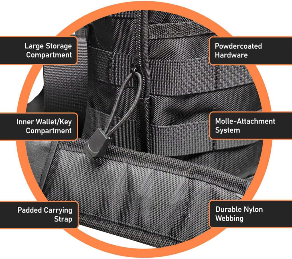 Insulated 1 Gallon Water Bottle with Sleeve - Stainless Steel Wide Mouth Growler with Tactical Carrying Bag - Insulation for Hot/Cold Drinks (128oz)