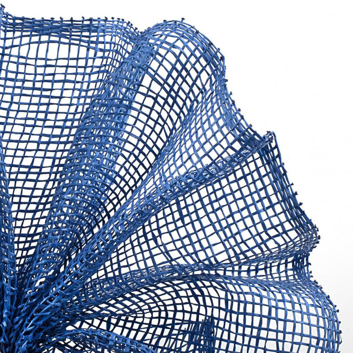 10" Poly Burlap Mesh Ribbon: Royal Blue