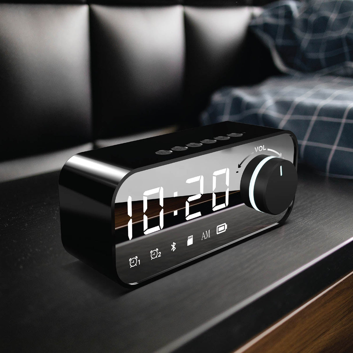 Alarm Clock & Bluetooth Wireless Speaker RPA-BTS21