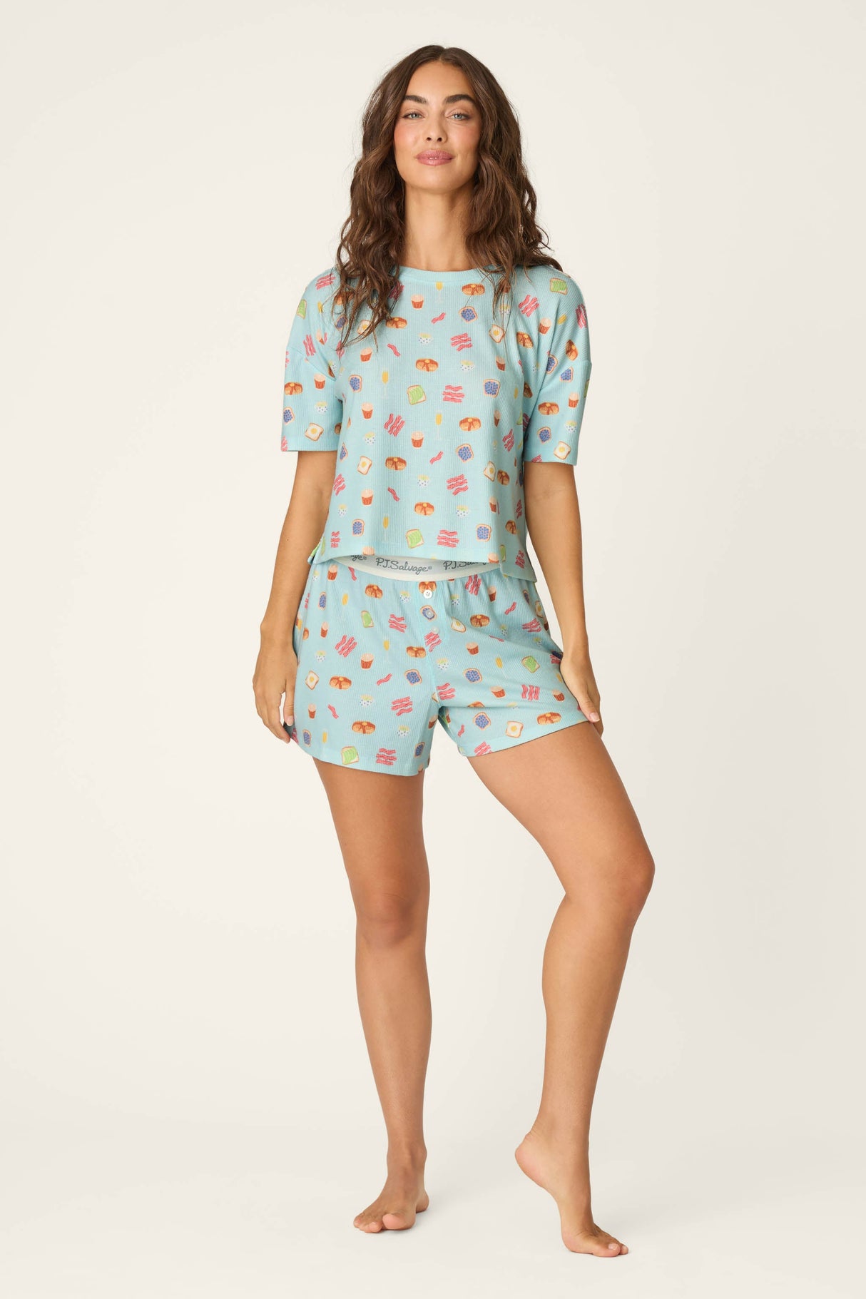 Boyfriend Boxer Sunday Brunch Short PJ Set