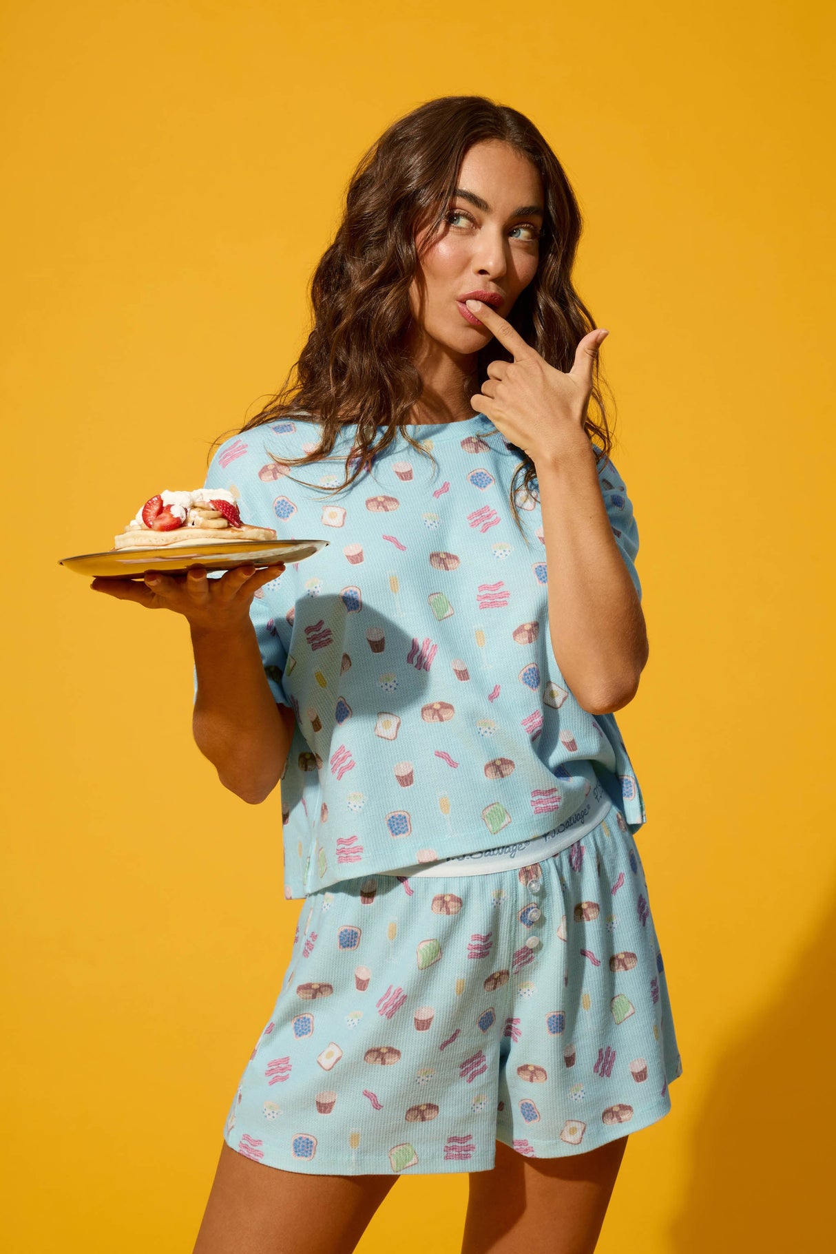 Boyfriend Boxer Sunday Brunch Short PJ Set