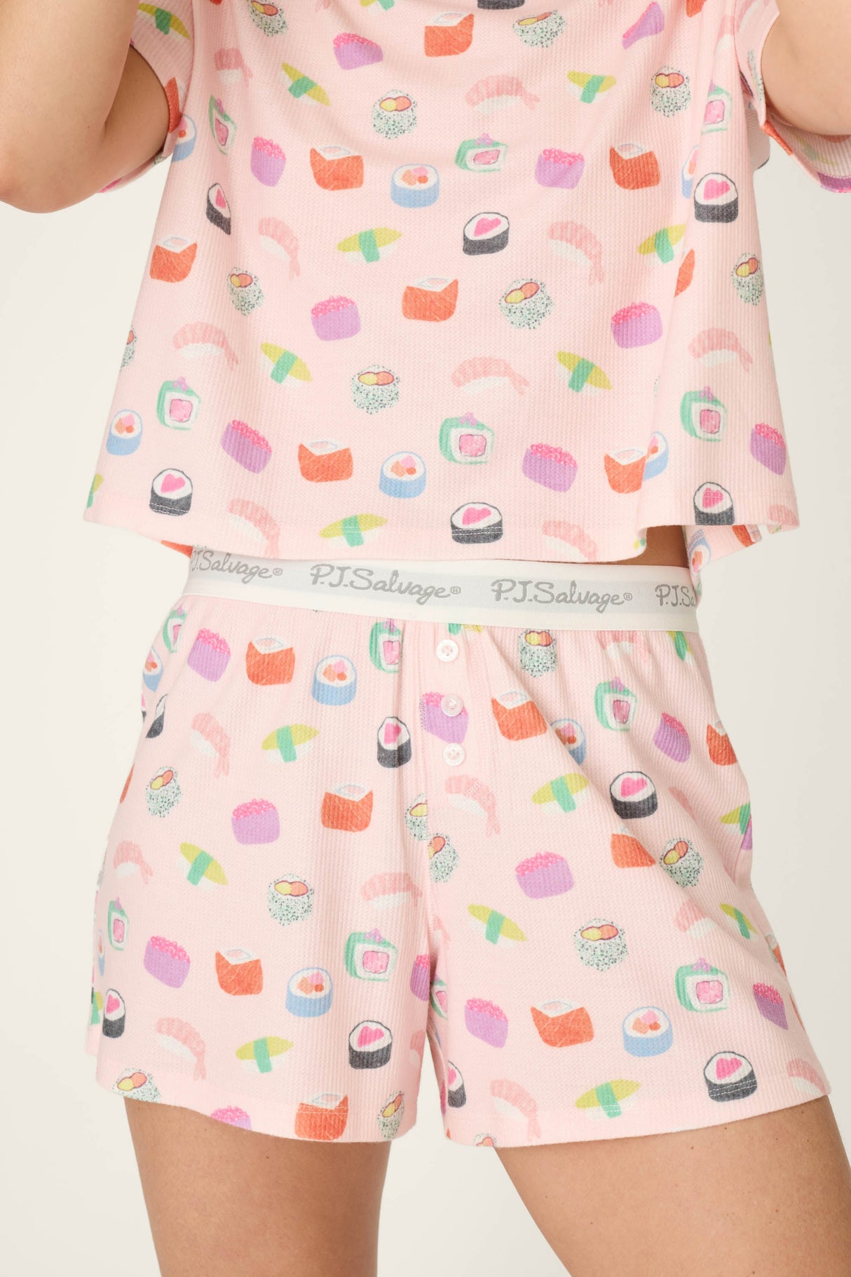 Boyfriend Boxer Sushi Bites Short PJ Set