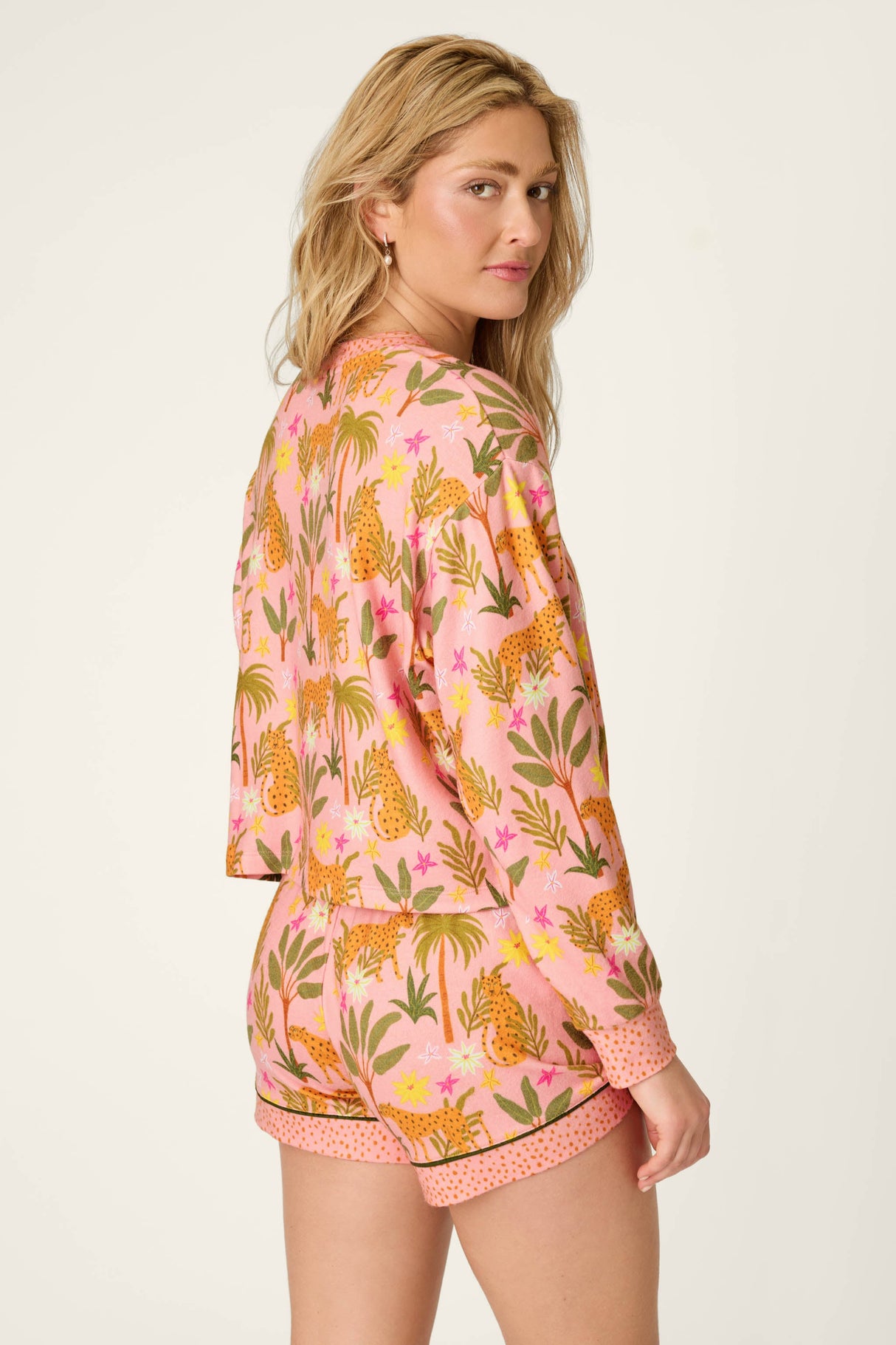 In the Jungle Leopard Safari Long Sleeve Top