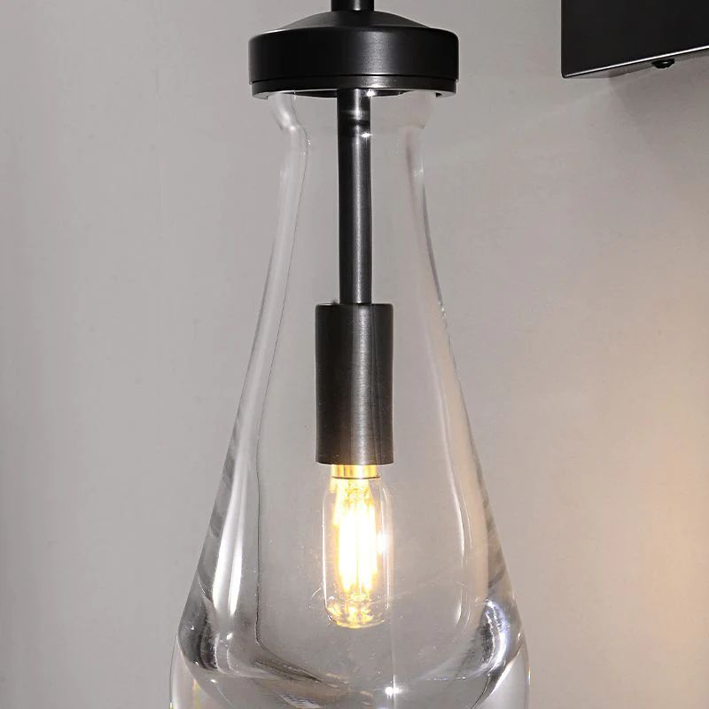 Raindrop Glass Wall Sconce E12 Dimmable 17.75" Modern Light Fixture