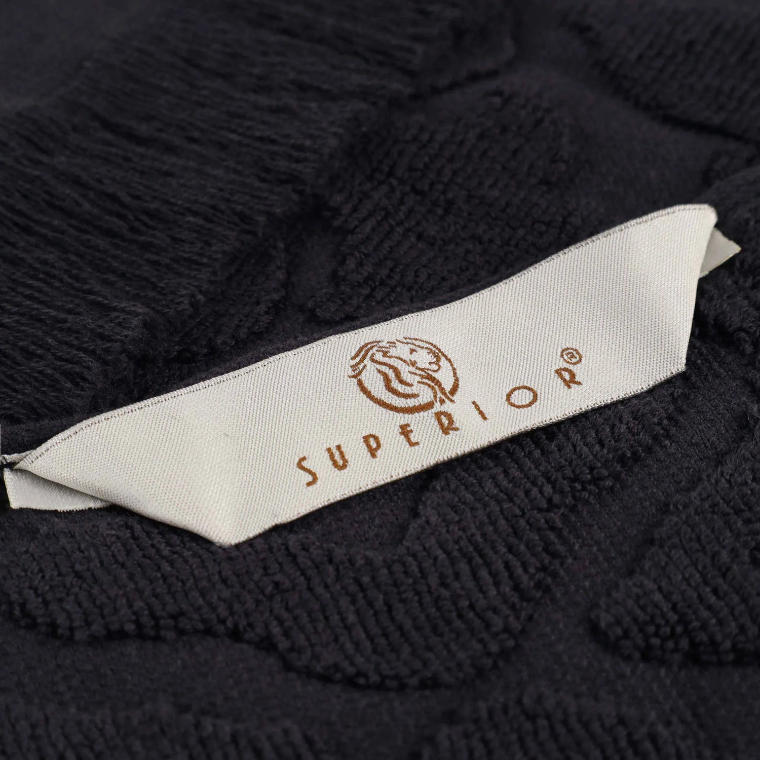 Cotton Geometric Jacquard Absorbent Bath Towel Set of 3 - Bath Towel by Superior Brand