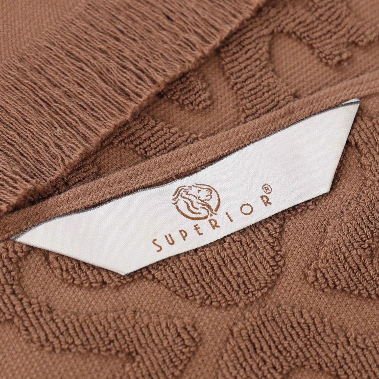 Cotton Geometric Jacquard Absorbent Bath Towel Set of 3 - Bath Towel by Superior Brand