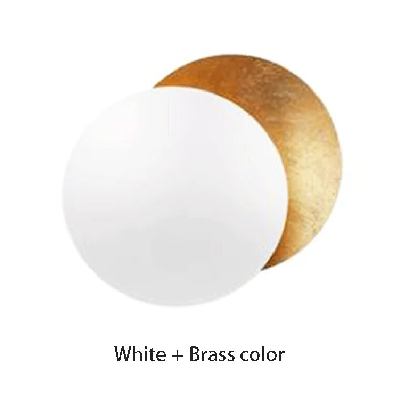 Solar Eclipse Wall Light – Moon Design Vintage LED Sconce for Bedroom & Stairs