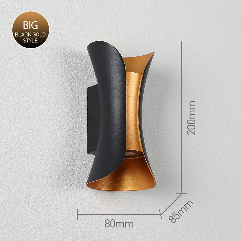 IP65 LED Outdoor Wall Light – 6W/10W Waterproof Aluminum Sconce for Porch Garden