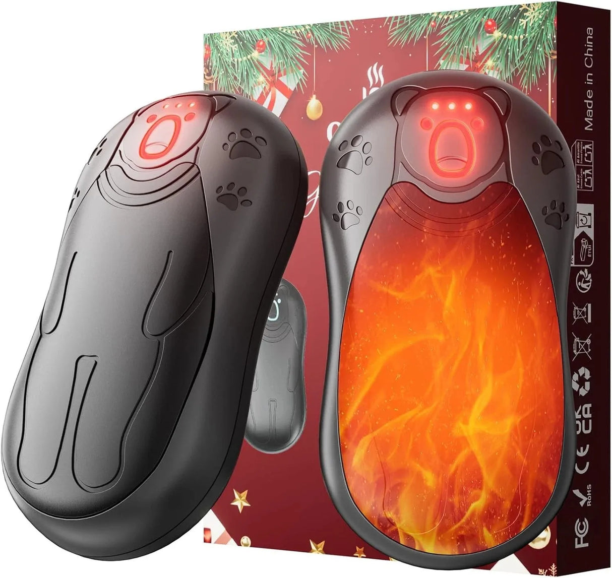 2-Pack Rechargeable Hand Warmers – 12000mAh USB Electric Heater for Winter