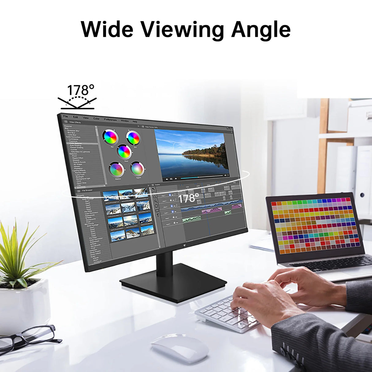 24" 1080P 100Hz FreeSync Gaming Monitor, HDMI, VGA, HDR10, Office Display
