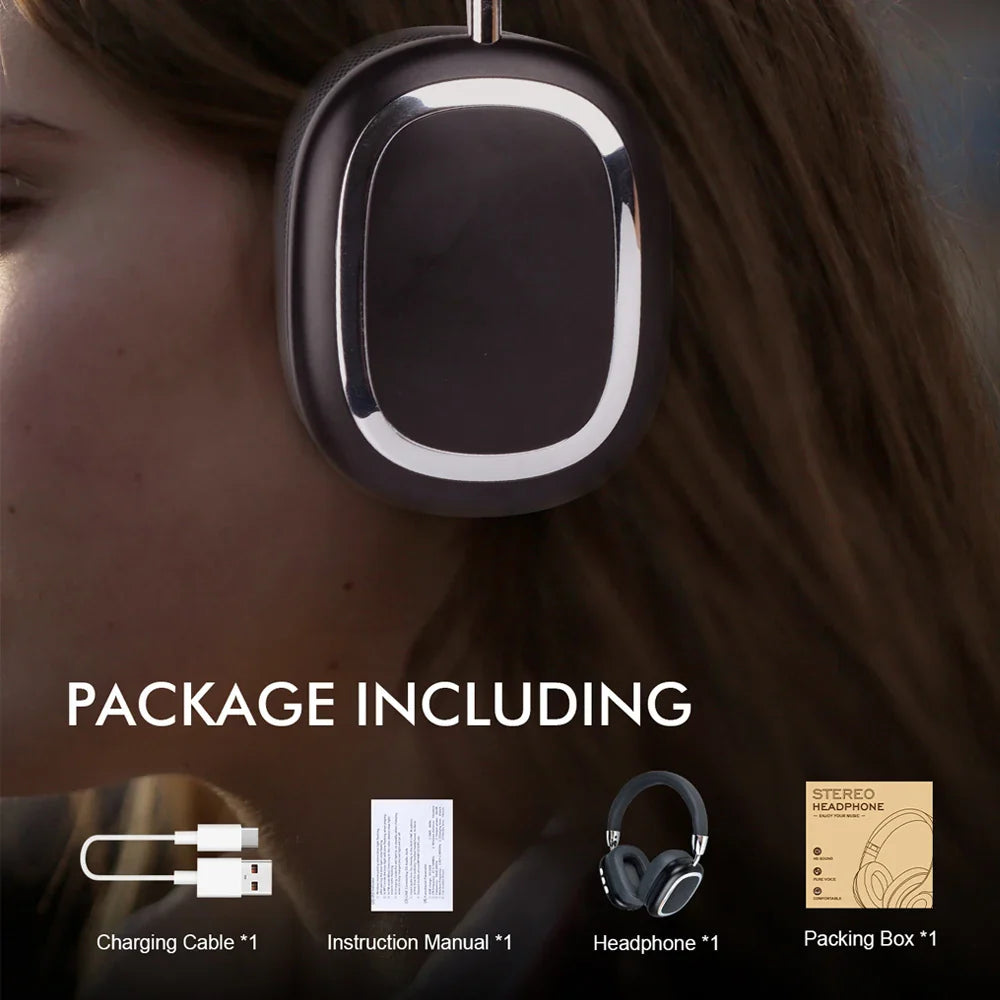 Wireless Noise Cancelling Headphones 40H USB-C Lossless Audio Travel Sports