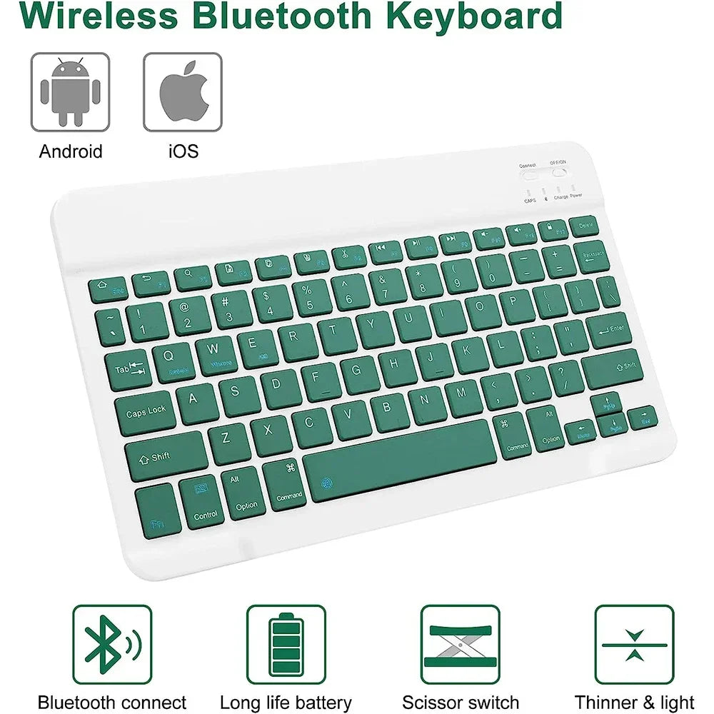 Detachable Bluetooth Keyboard Case for 10.9 Tablet Wireless Protective Cover