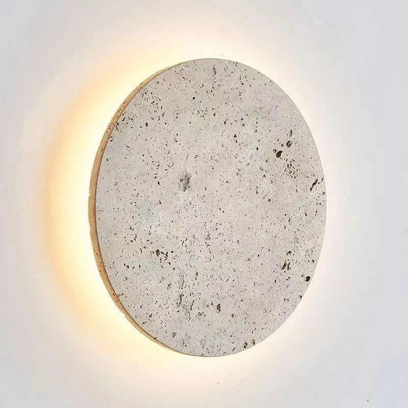 Natural Yellow Stone LED Wall Lamp Bedroom Bedside Hallway Staircase Indoor Light