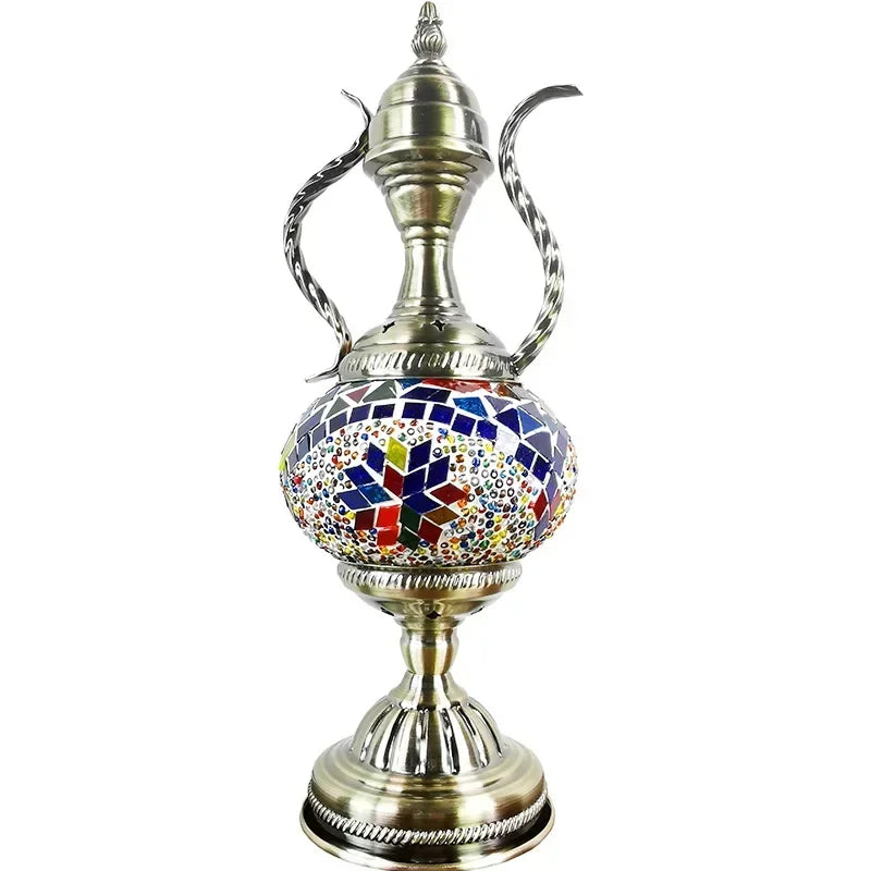 Turkish Retro Coffee Pot LED Desk Lamp Decorative Night Light Home Decor
