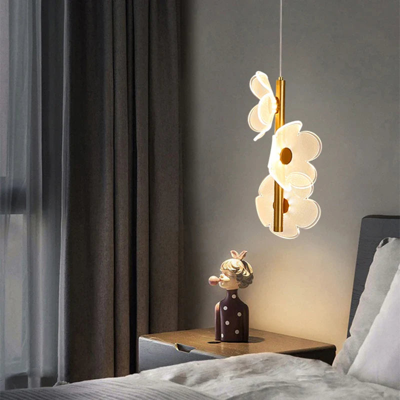 Nordic LED Pendant Light Ceiling Hanging Lamp Bedroom Bedside Kids Room Decor