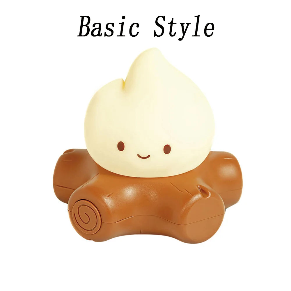 Campfire Night Light with White Noise LED Atmosphere Lamp for Kids Room Christmas