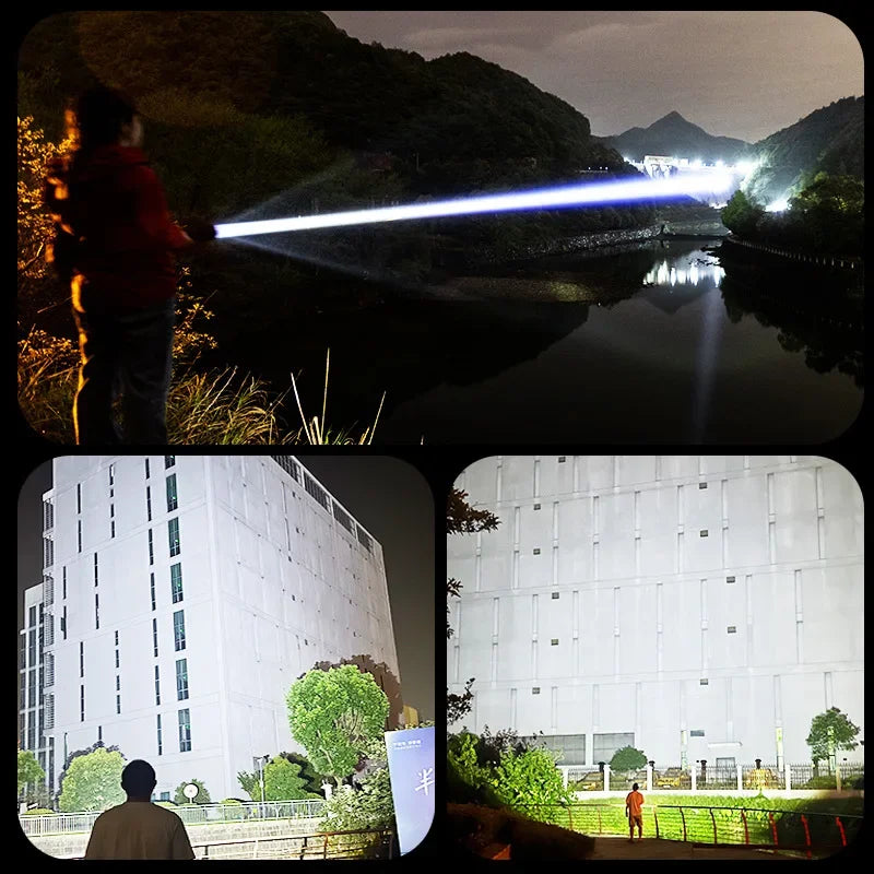 Ultra Bright Rechargeable LED Flashlight Tactical Torch Outdoor Camping