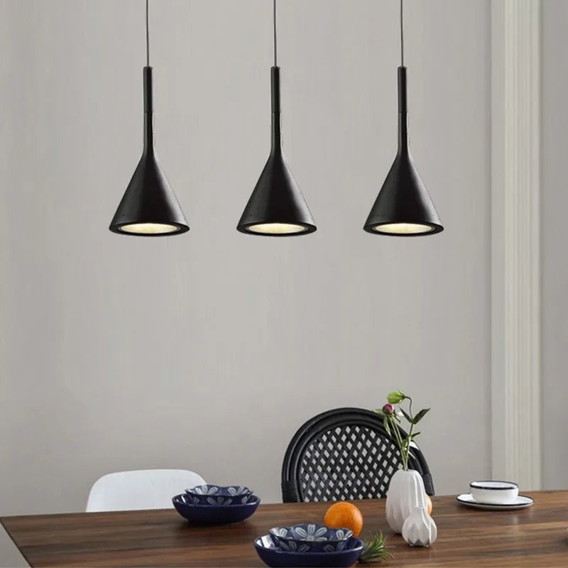 Modern LED Pendant Light E27 White Hanging Lamp for Kitchen Dining Bedroom