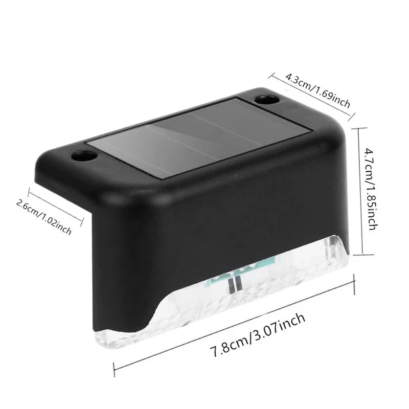 Outdoor Solar Deck Lights – Waterproof LED Fence & Step Lamps for Yard & Pathway