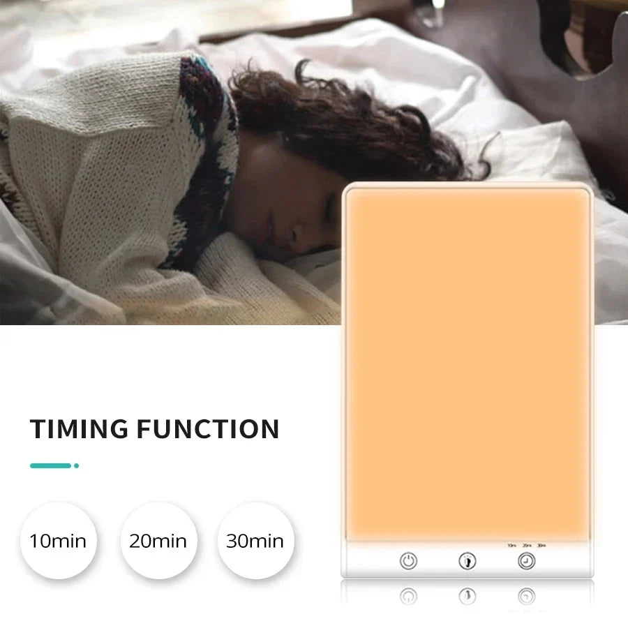 10000 Lux SAD Light Daylight Therapy Lamp Touch Dimmable UV-Free Happy Mood Light