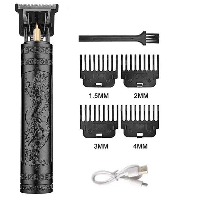 Professional Hair Clipper Beard Trimmer USB Rechargeable Barber Shaver