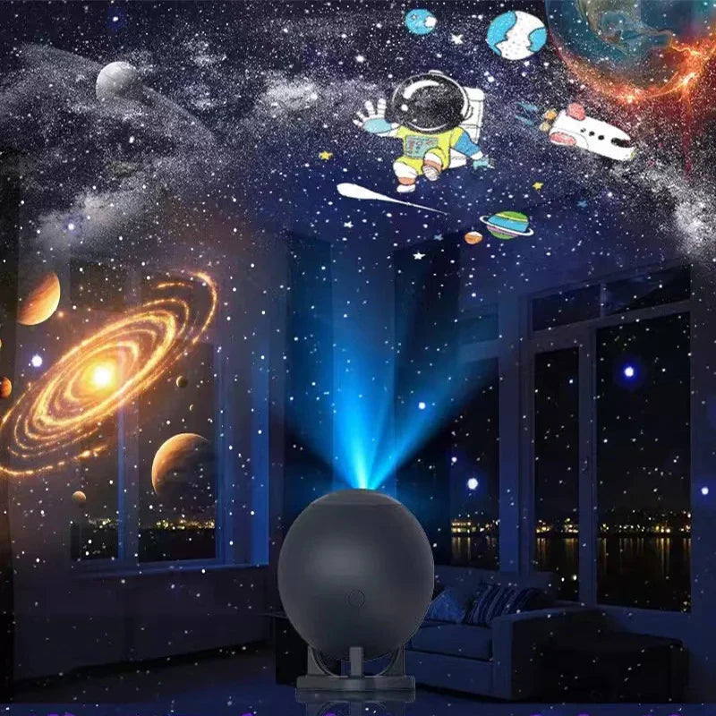 Galaxy Projector Star Projector with 12 Films Nebula Night Light Bedroom Ceiling