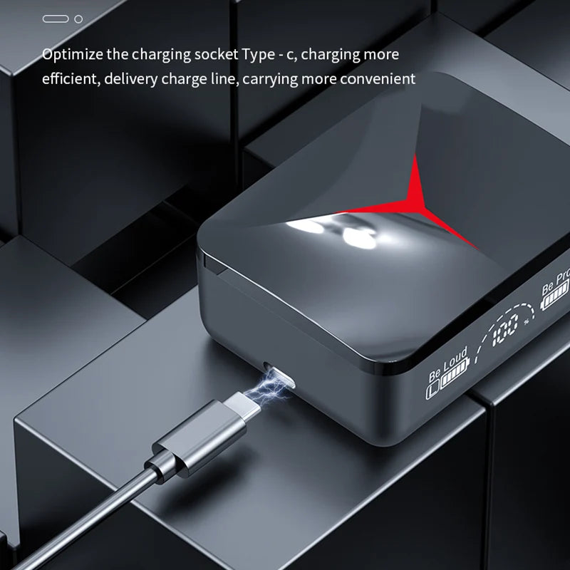 TWS M90 Wireless Earbuds Bluetooth 5.3 Gaming Headphones with Mic for Sports and Calls