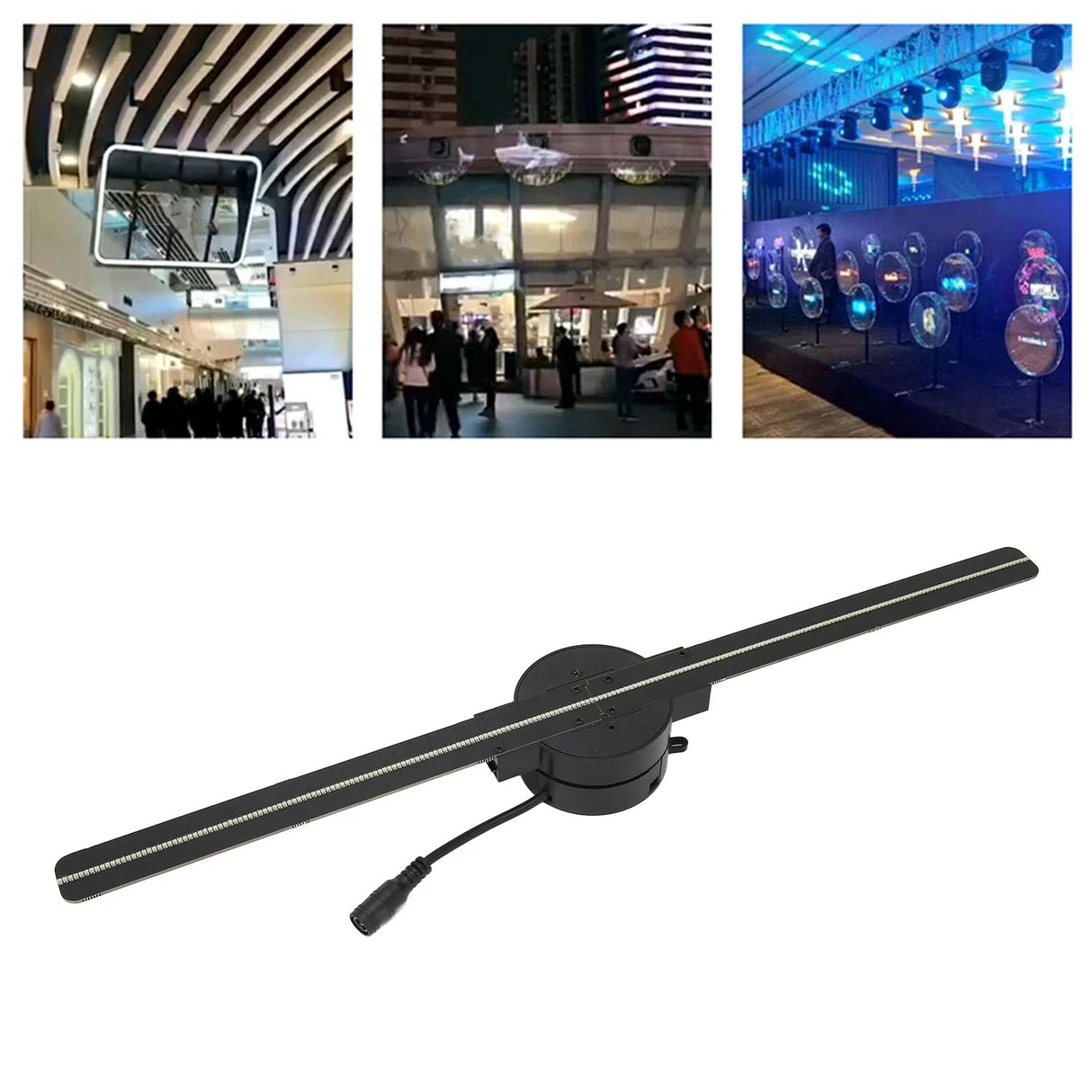 WiFi 3D Hologram Fan Projector 176° View Advertising Display for Business