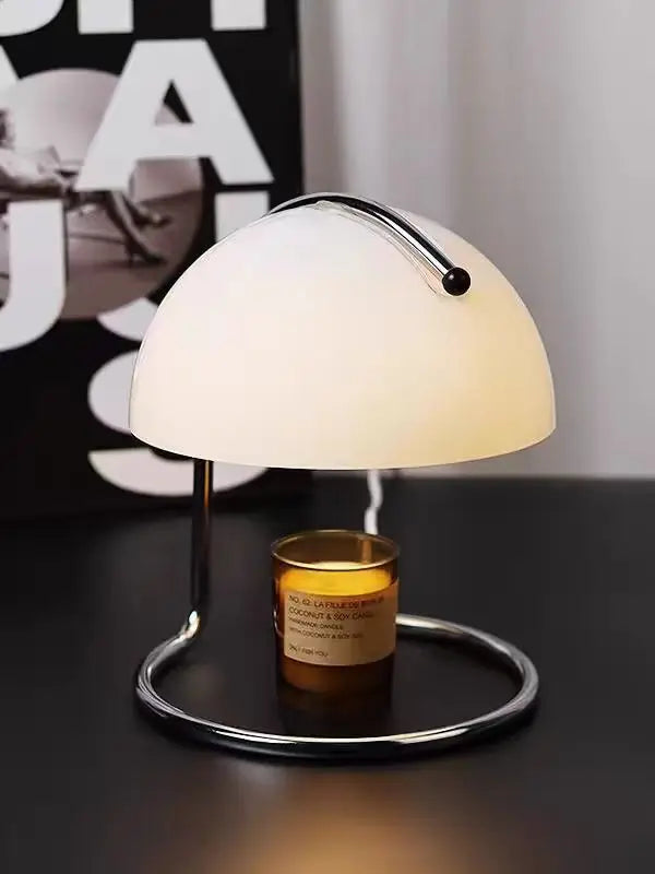 Flameless Candle Warmer Lamp Nordic Glass Dimmable Aromatherapy Table Light
