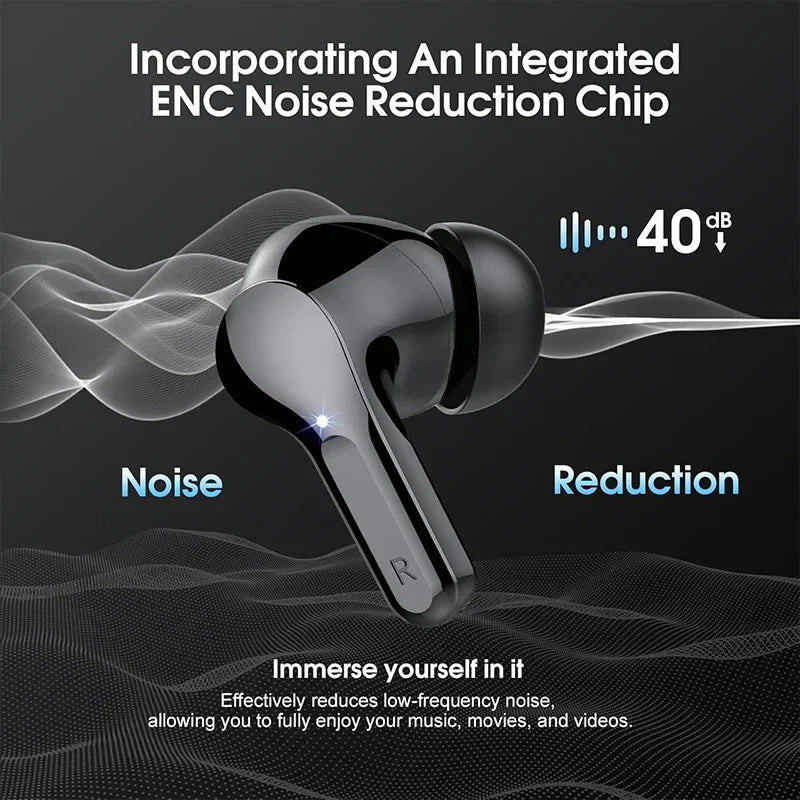 Wireless Bluetooth 5.3 Earbuds HiFi Stereo Noise Cancelling LED IP7 Waterproof