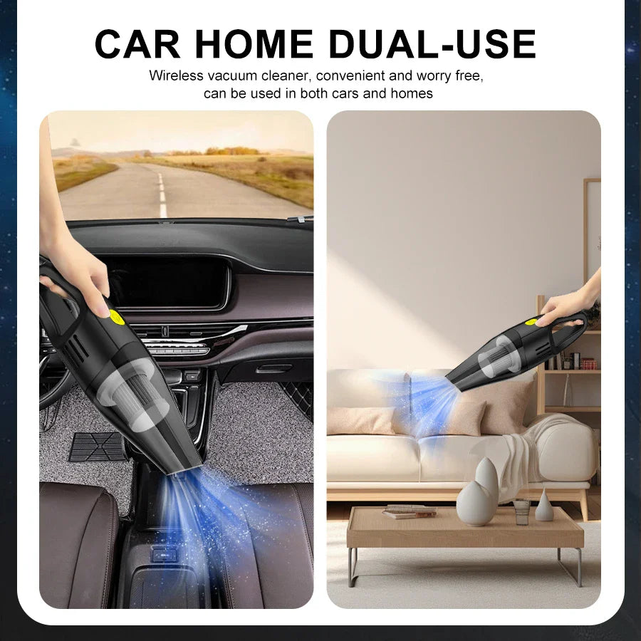 Wireless Mini Car Vacuum Cleaner Strong Suction Portable Handheld Blower