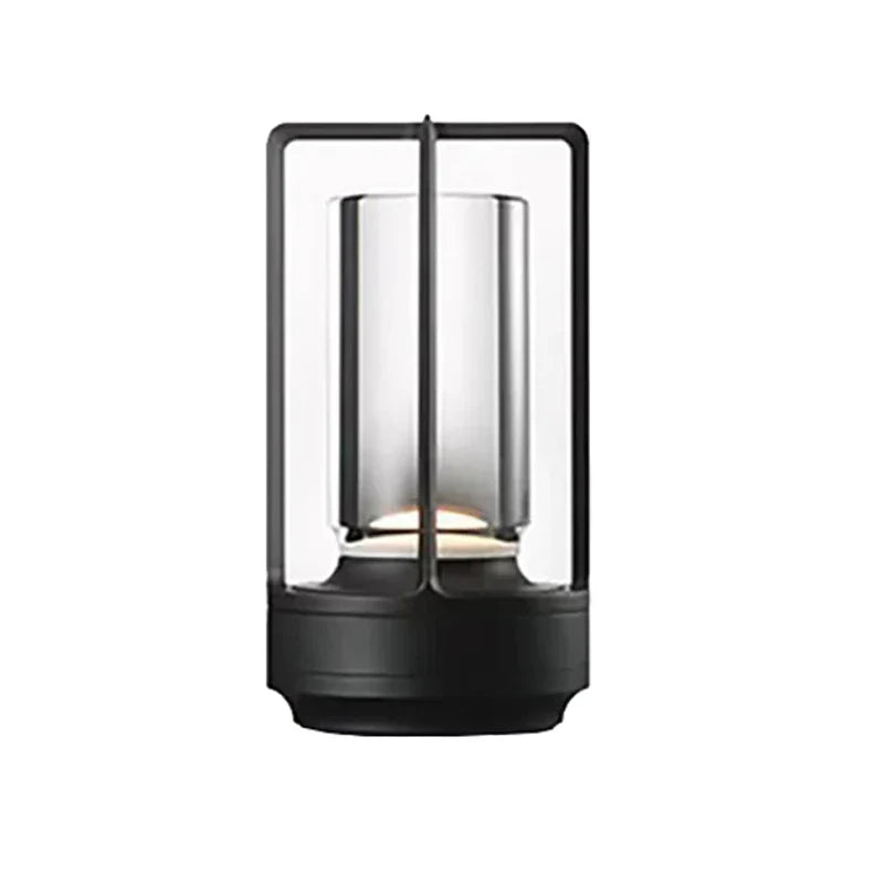 LED Rechargeable Touch Table Lamp Crystal Aluminum Night Light for Home & Restaurant