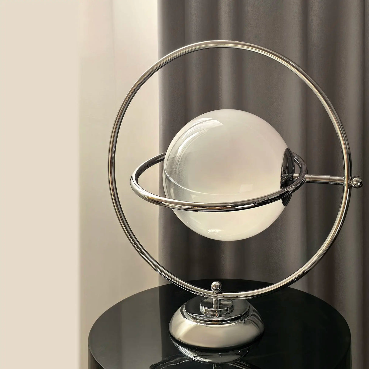 Minimalist Planet Desk Lamp Bauhaus Moon Glass Bedside Light Modern Home Decor