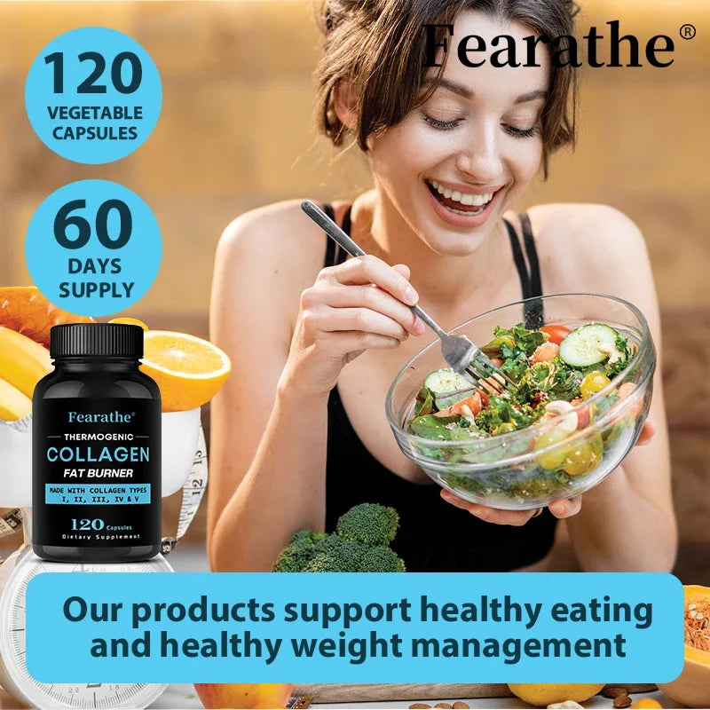 Collagen Fat Burner 120 Count with Multi-Type Collagen