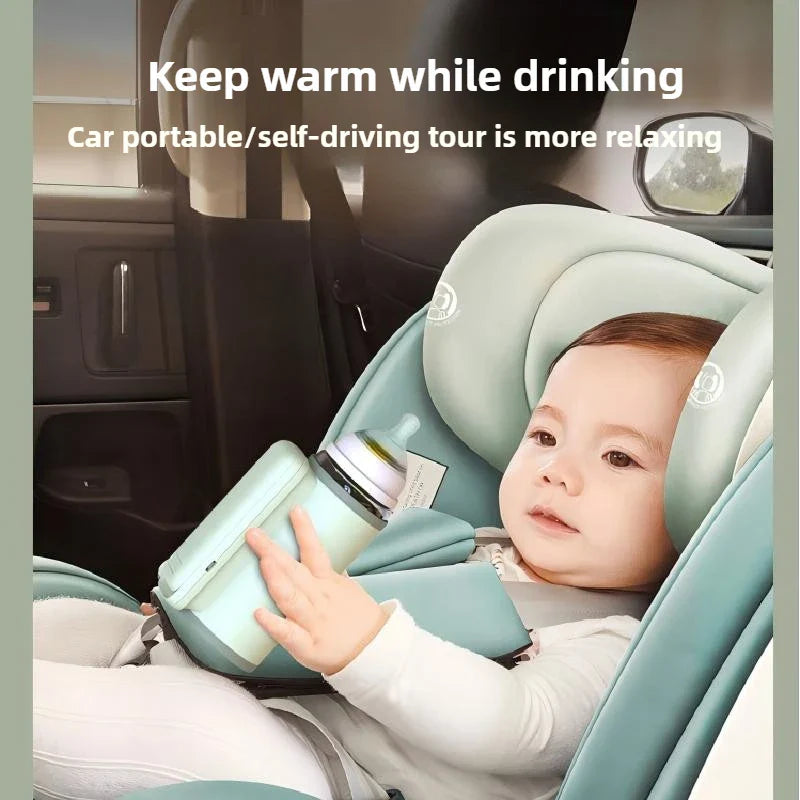 Portable Baby Bottle Warmer USB Travel Milk Warmer with LCD Temperature Control