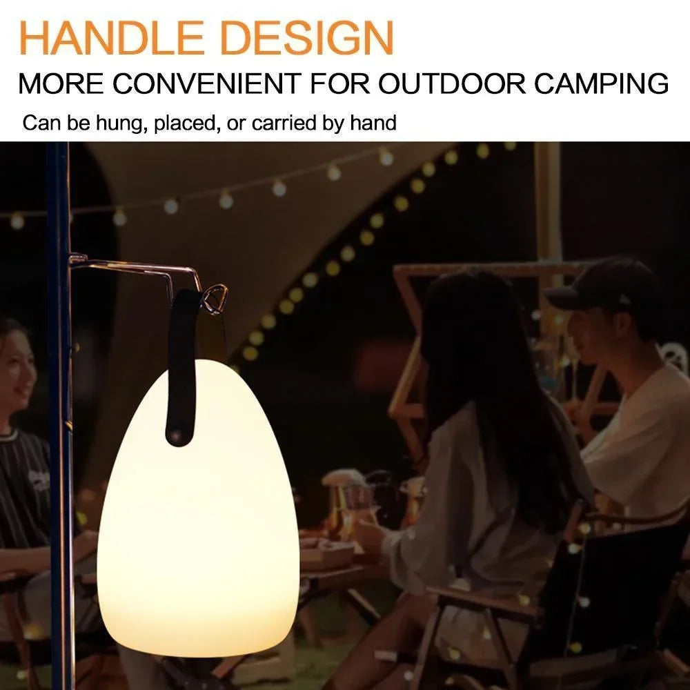 USB Rechargeable LED Camping Lamp RGB Ambient Light Remote Control