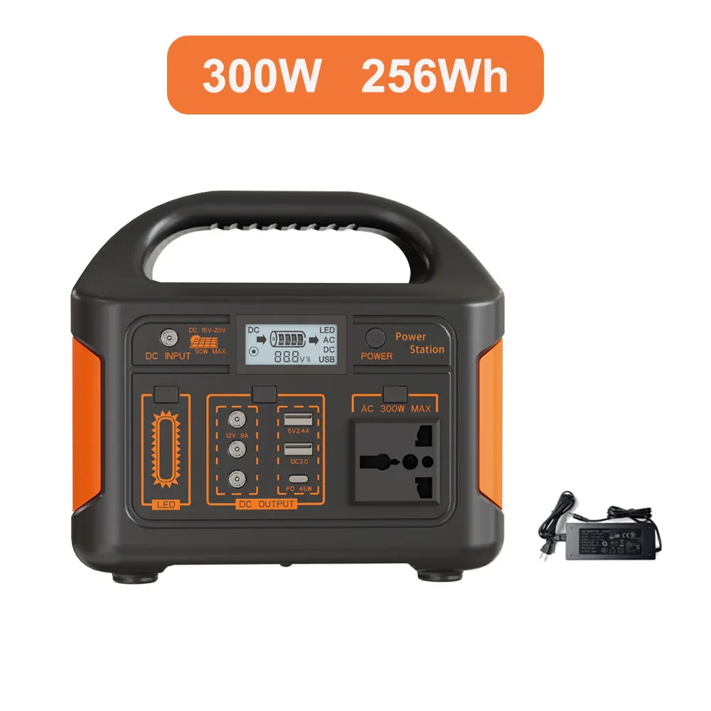 500W Portable Power Station Solar Generator LiFePO4 Battery UPS for Camping Home