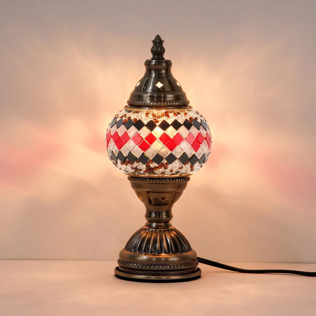 DIY Mosaic Table Lamp Kit Handmade Craft Night Light Parent Child Activity