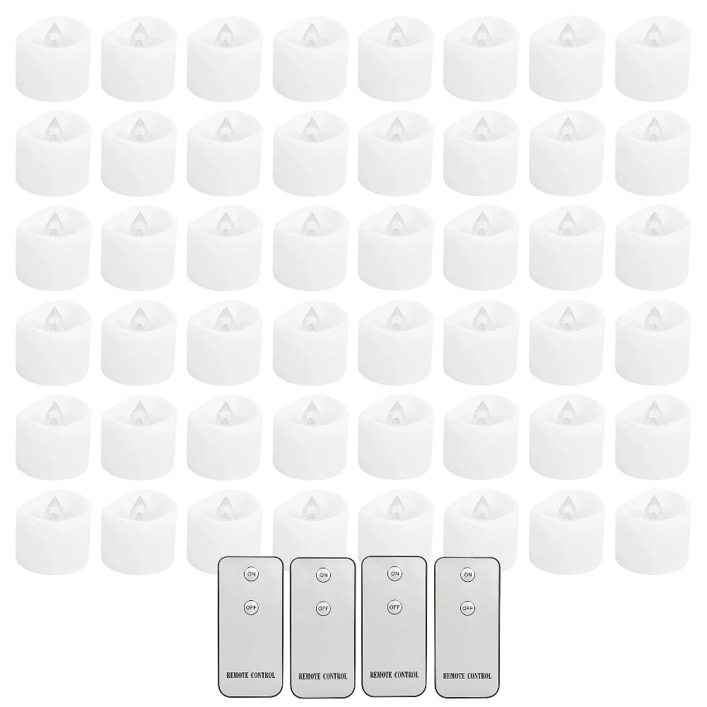 48Pcs Flameless LED Tea Light Candles with Remote Control