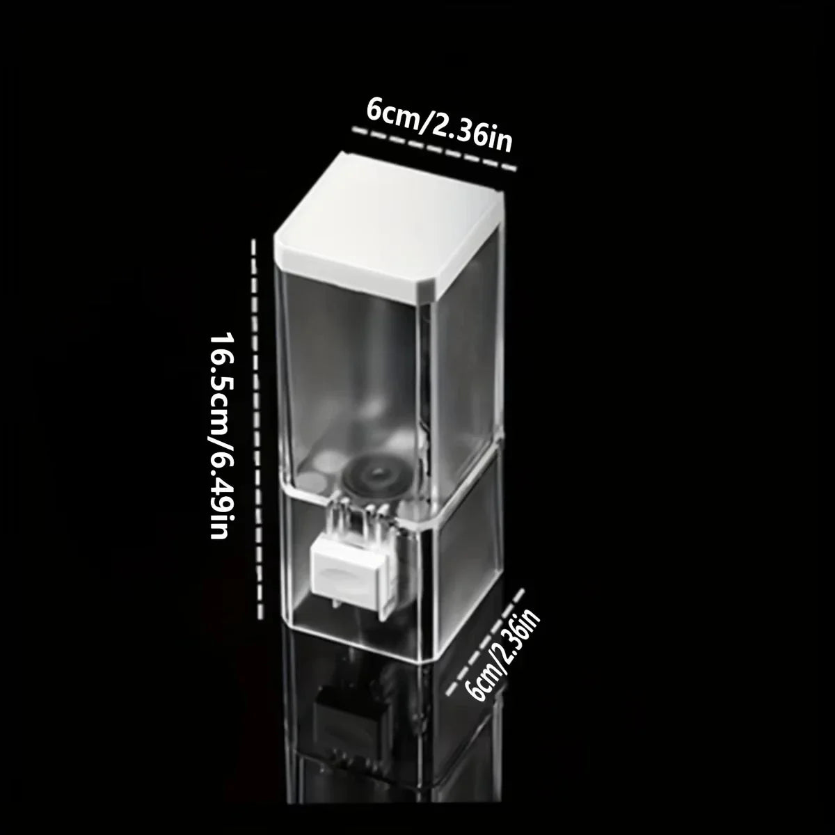 Wall-Mounted Manual Soap Dispenser Non-Perforated Traceless Bathroom Transparent