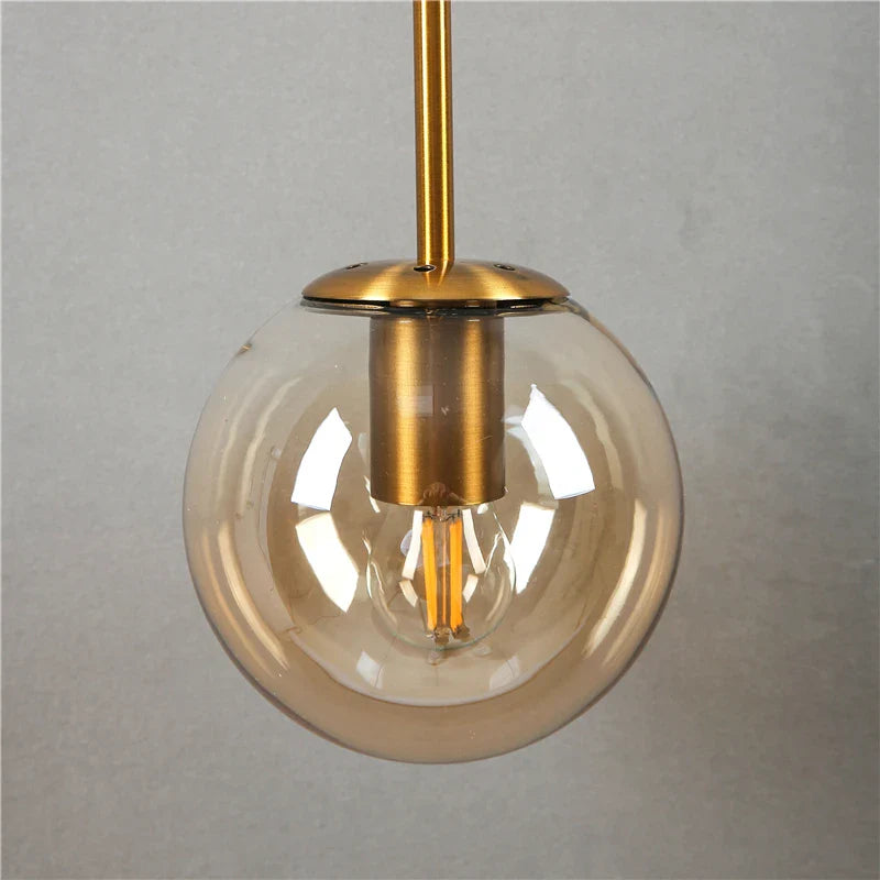 Nordic Glass Ball Wall Sconce LED Bedside Living Room Corridor Stair Light