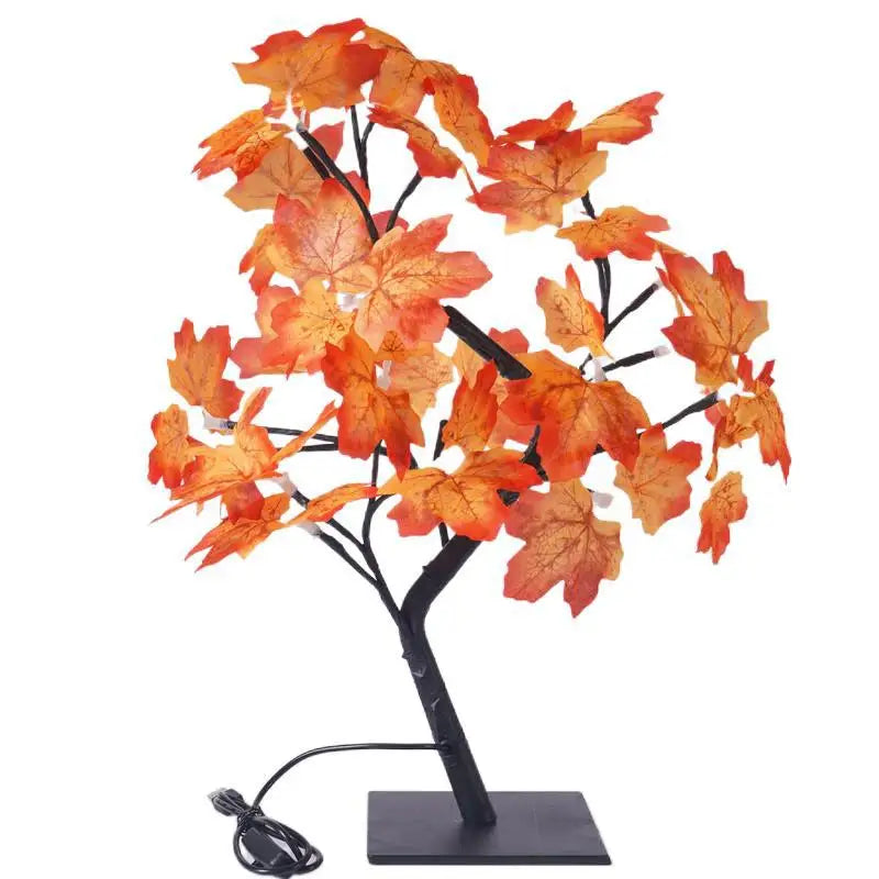 Cherry Blossom Tree LED Night Light USB Battery Touch Lamp Desktop Home Decor