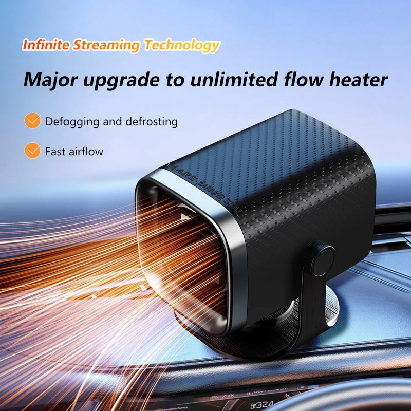 12V 24V Car Heater Fast Windshield Defroster Portable Winter Demister 150W