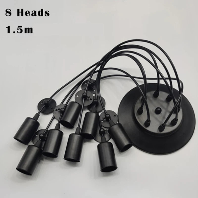 Spider Chandelier 8 Head E27 Pendant Light Vintage Industrial Ceiling Lamp